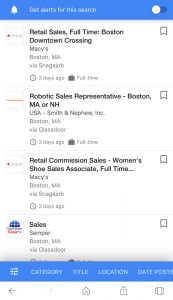 Google for Jobs feeds candidates a targeted list of job openings based on search.